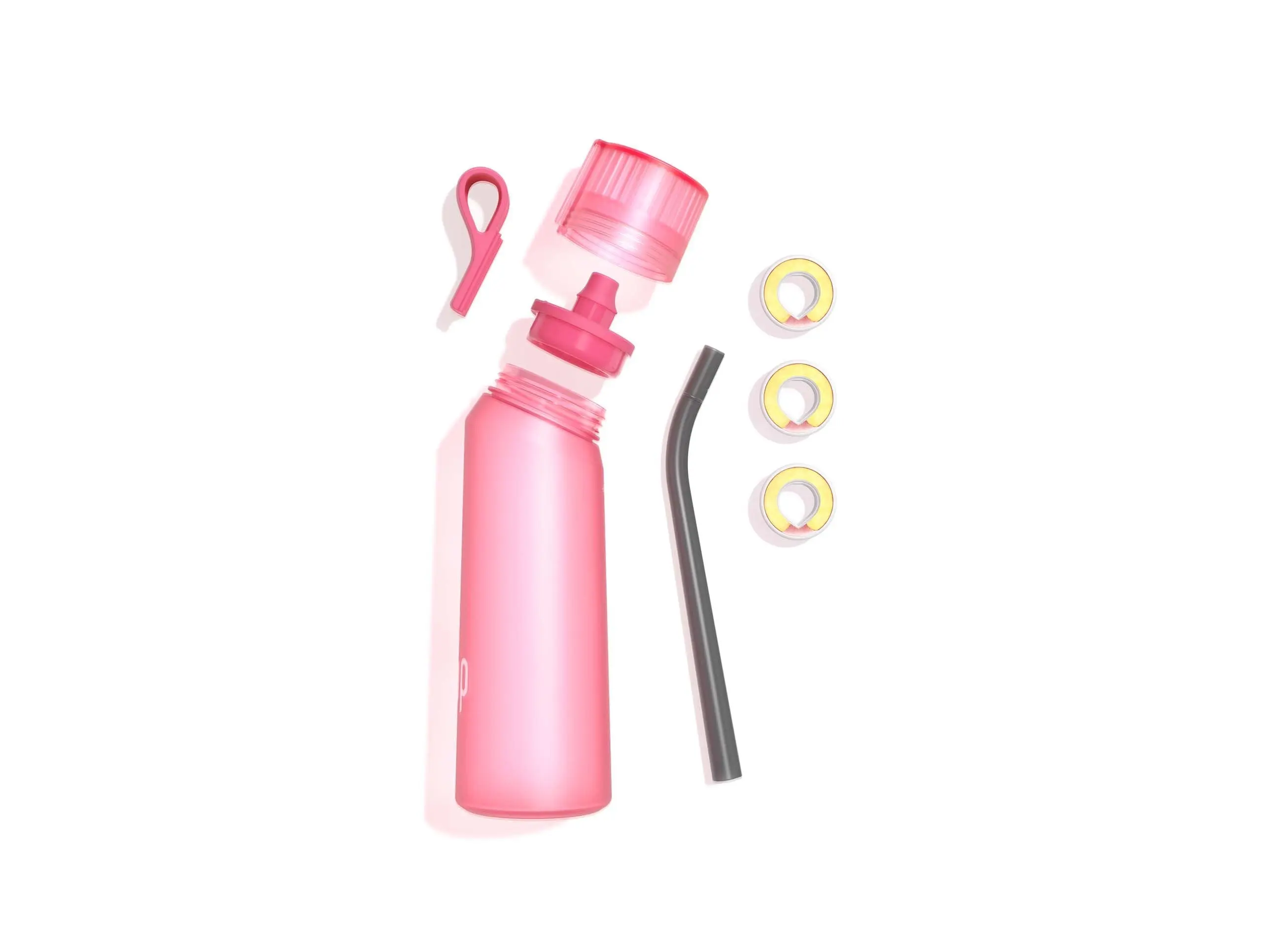Classic Flasche, Hot Pink, 650 ml + 3 Pods